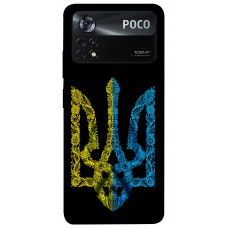 TPU чохол Demsky Жовтоблакитний герб для Xiaomi Poco X4 Pro 5G