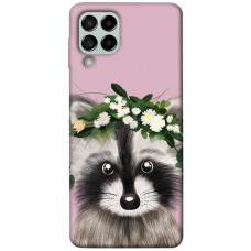 TPU чохол Demsky Raccoon in flowers для Samsung Galaxy M53 5G