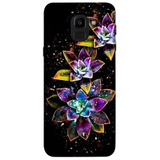 TPU чохол Demsky Flowers on black для Samsung J600F Galaxy J6 (2018)