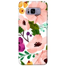 TPU чохол Demsky Акварельные цветы для Samsung G955 Galaxy S8 Plus