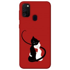 TPU чохол Demsky Влюбленные коты для Samsung Galaxy M21