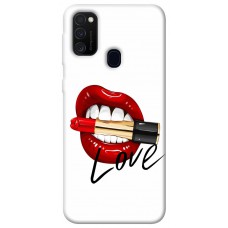 TPU чохол Demsky Красные губы для Samsung Galaxy M21