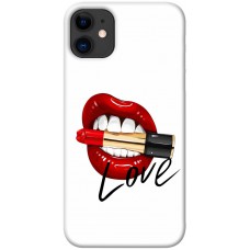 TPU чохол Demsky Красные губы для Apple iPhone 11 (6.1")