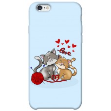 TPU чохол Demsky Два кота Love для Apple iPhone 6/6s (4.7")
