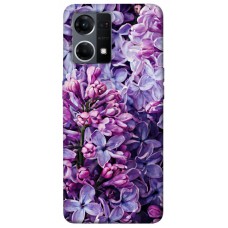 TPU чохол Demsky Violet blossoms для Oppo Reno 7 4G