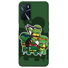 TPU чехол Demsky Green turtles для Oppo A54s