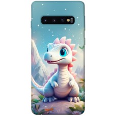 TPU чехол Demsky Білий дракоша для Samsung Galaxy S10