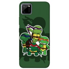 TPU чехол Demsky Green turtles для Realme C11