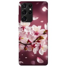 TPU чехол Demsky Sakura для Samsung Galaxy S21 Ultra