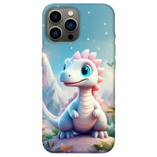 TPU чехол Demsky Білий дракоша для Apple iPhone 13 Pro Max (6.7")