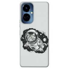 TPU чехол Demsky Кіт космонавт для TECNO Camon 19 (CI6n) / 19 Pro (CI8n)