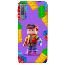 TPU чохол Demsky Colorful constructor для Samsung A750 Galaxy A7 (2018)