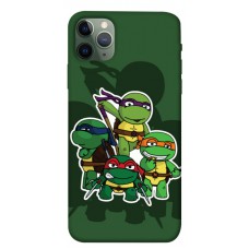 TPU чехол Demsky Green turtles для Apple iPhone 11 Pro Max (6.5")