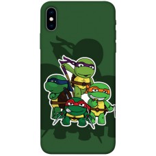 TPU чохол Demsky Green turtles для Apple iPhone X (5.8")