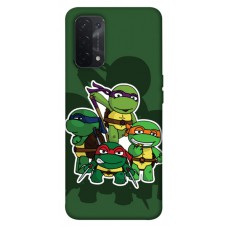 TPU чохол Demsky Green turtles для Oppo A54 4G