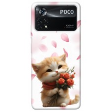 TPU чехол Demsky Animals love 2 для Xiaomi Poco X4 Pro 5G