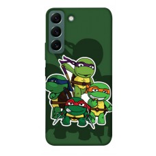 TPU чехол Demsky Green turtles для Samsung Galaxy S22