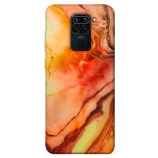 TPU чохол Demsky Червоний корал мармур для Xiaomi Redmi Note 9 / Redmi 10X