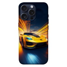 TPU чохол Demsky Yellow Porsche для Apple iPhone 15 Pro (6.1")