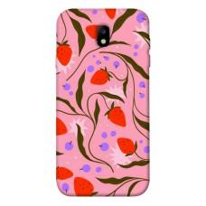 TPU чохол Demsky Strawberry pink для Samsung J730 Galaxy J7 (2017)