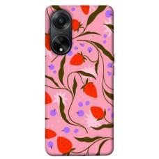 TPU чохол Demsky Strawberry pink для Oppo A98
