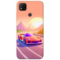 TPU чохол Demsky Машинка на заході сонця для Xiaomi Redmi 9C