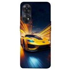 TPU чохол Demsky Yellow Porsche для Oppo Reno 8 T 4G