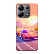 TPU чехол Demsky Машинка на заході сонця для Xiaomi Redmi Note 13 4G