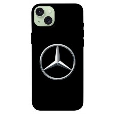 TPU чохол Demsky Mercedes logo для Apple iPhone 15 Plus (6.7")