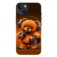 TPU чохол Demsky ведмежа меломан 2 (bear listening music) для Apple iPhone 13 mini