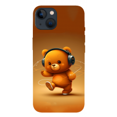 TPU чохол Demsky ведмежа меломан 3 (bear listening music) для Apple iPhone 13 mini