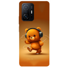 TPU чохол Demsky ведмежа меломан 3 (bear listening music) для Xiaomi 11T / 11T Pro