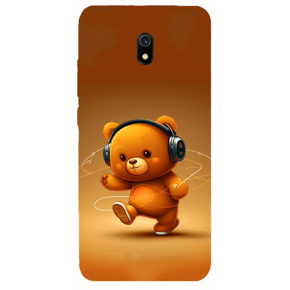 TPU чехол Demsky ведмежа меломан 3 (bear listening music) для Xiaomi Redmi 8a