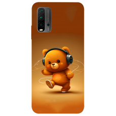 TPU чохол Demsky ведмежа меломан 3 (bear listening music) для Xiaomi Redmi Note 9 4G / Redmi 9 Power / Redmi 9T