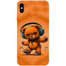 TPU чохол Demsky ведмежа меломан (bear listening music) для Apple iPhone xs