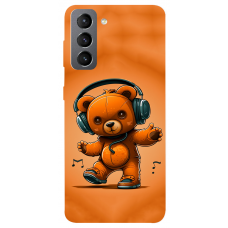 TPU чохол Demsky ведмежа меломан (bear listening music) для Samsung Galaxy S21 FE