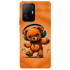 TPU чохол Demsky ведмежа меломан (bear listening music) для Xiaomi 11T / 11T Pro