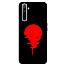 TPU чехол Demsky Red Moon для Realme 6