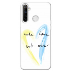 TPU чехол Demsky Make love not war для Realme 6i