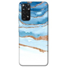 TPU чохол Demsky Небесно-золотой мрамор для Xiaomi Redmi Note 11 (Global) / Note 11S