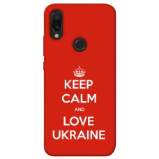 TPU чехол Demsky Keep calm and love Ukraine для Xiaomi Redmi 7