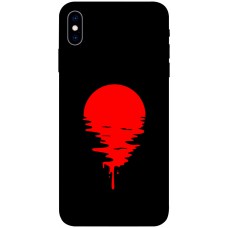 TPU чехол Demsky Red Moon для Apple iPhone X (5.8")