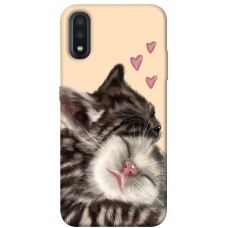 TPU чехол Demsky Cats love для Samsung Galaxy A01