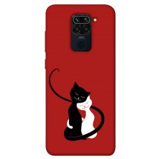 TPU чохол Demsky Влюбленные коты для Xiaomi Redmi Note 9 / Redmi 10X