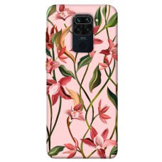 TPU чехол Demsky Floral motifs для Xiaomi Redmi Note 9 / Redmi 10X