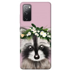 TPU чохол Demsky Raccoon in flowers для Samsung Galaxy S20 FE