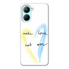 TPU чехол Demsky Make love not war для Realme C33