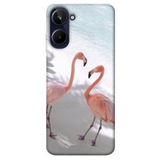 TPU чехол Demsky Flamingos для Realme 10 4G