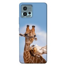 TPU чохол Demsky Милые жирафы для Motorola Moto G72