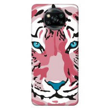 TPU чехол Demsky Pink tiger для Xiaomi Poco X3 NFC / Poco X3 Pro